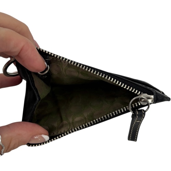 Coach Black Leather Keychain Card Holder - Picture 4 of 4